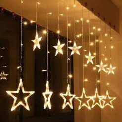 12 Star Curtain String light Long Size